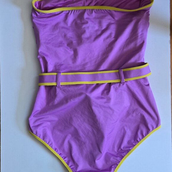 Kate Spade New York Purple One Piece Bathing Suit, Size L - Picture 2 of 5